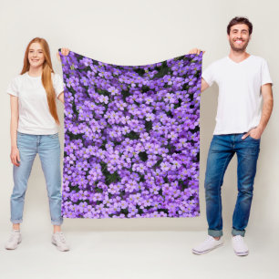 Violets Fleece Blanket Violet Flowers Spring