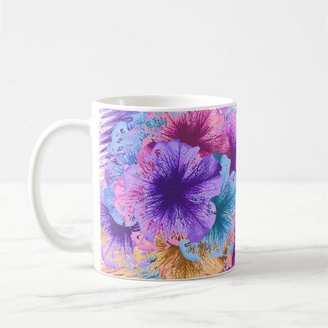 Violets Gone Wild Coffee Mug (Left)