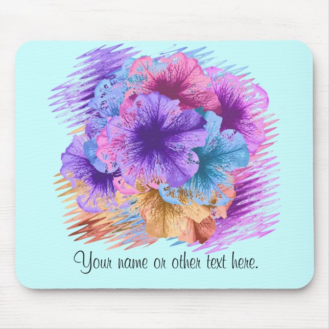 Violets Gone Wild Mouse Pad (Front)