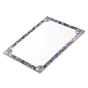 violets in a moon jar notepad