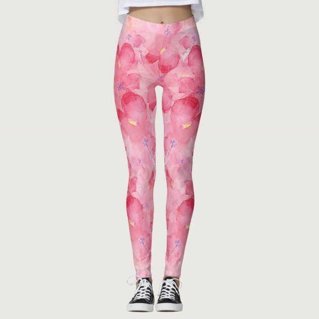Violets in Pink Leggings (Front)