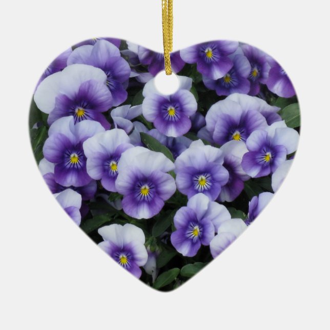 Violets ornement personnalisé (Devant)