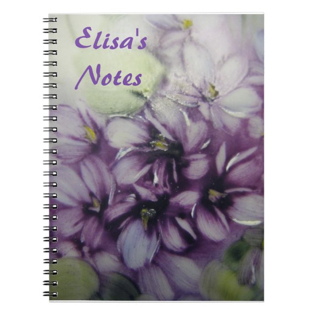 Violets personalized Notebook (Front)