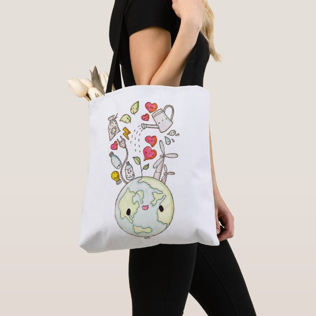 Violet's reusable tote bag (Close Up)