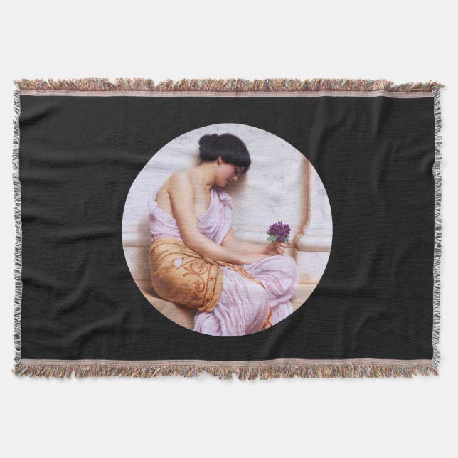 Violets, Sweet Violets c1908 Throw Blanket (Front)