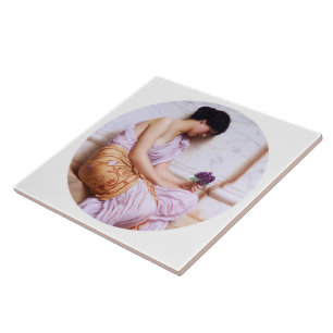 Violets, Sweet Violets c1908 Tile