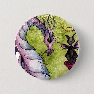 Violette and Obsidian Button