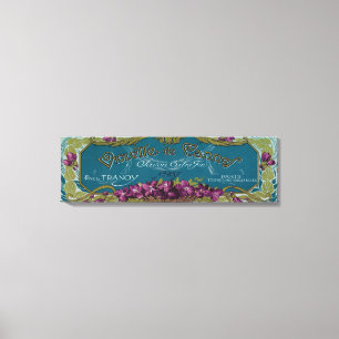 Violette De Cannes Soap LabelParis, France Canvas Print