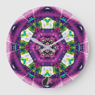 Violette Kaleidoscope Large Clock