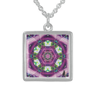 Violette Kaleidoscope Pendant Necklace