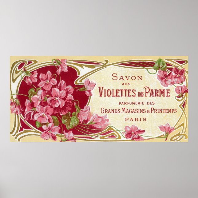 Violettes De Parme Perfume LabelParis, France Poster (Front)