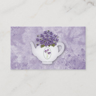 Violettes En Carte de visite Teapot
