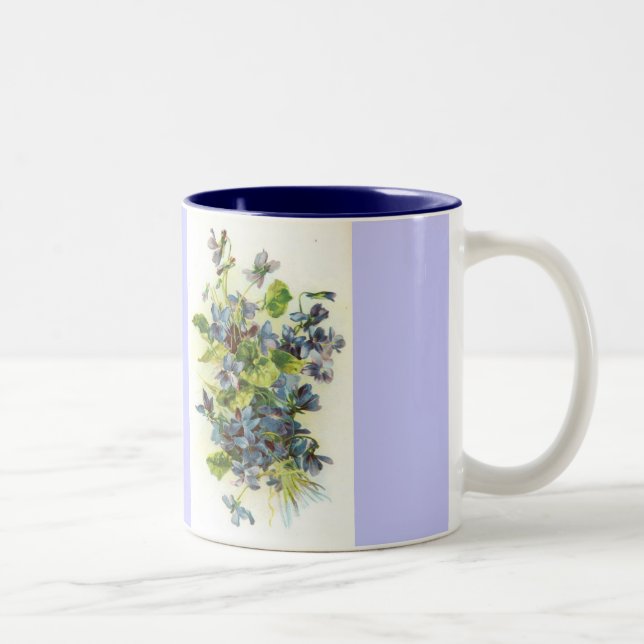 violettes, tasse de violettes (Droit)