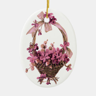 Violettes vintages et ornement d'arc