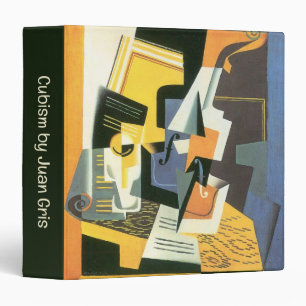 Violin and Glass by Juan Gris, Vintage Cubism Binder