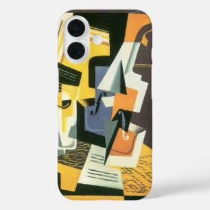 Violin and Glass by Juan Gris, Vintage Cubism iPhone 16 Case
