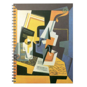 Violin and Glass by Juan Gris, Vintage Cubism Notebook