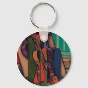 Violin and Guitar by Juan Gris Keychain