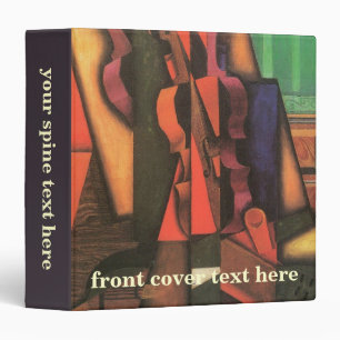 Violin and Guitar by Juan Gris, Vintage Cubism Art Binder