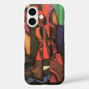 Violin and Guitar by Juan Gris, Vintage Cubism Art iPhone 16 Case