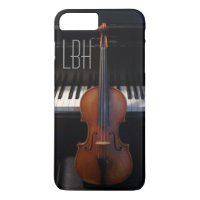 Violin and Piano Keyboard with Custom Monogram