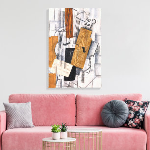 Violin and Sheet Music   Georges Braque   Canvas Print