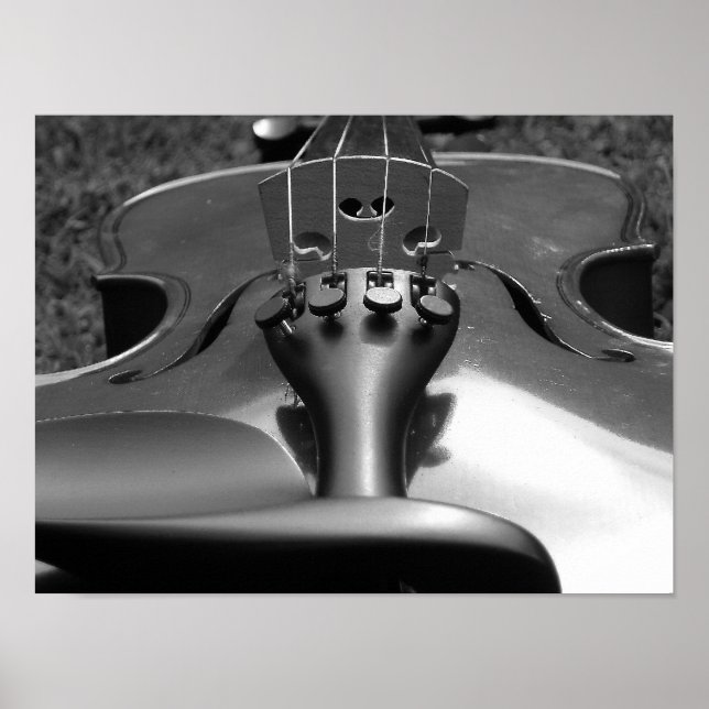 Violin B&W Poster (Front)