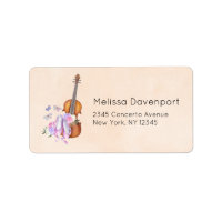 Violin, Ballet Shoes, Flowers and Butterflies