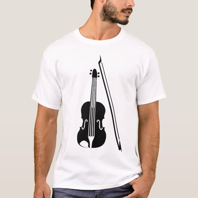Violin - Black T-Shirt (Front)