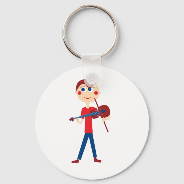 Violin boy keychain (Front)