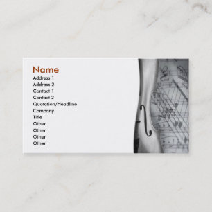 Violin Business Card