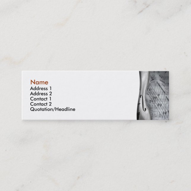 Violin Business Card (Front)