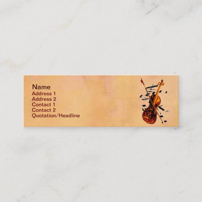 Violin Business Card (Front)