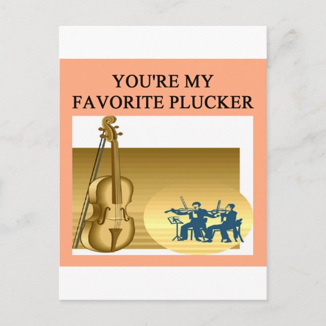 violin cello viola player gifts t-shirts postcard (Front)