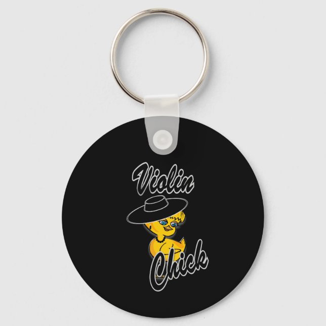Violin Chick #4 Keychain (Front)