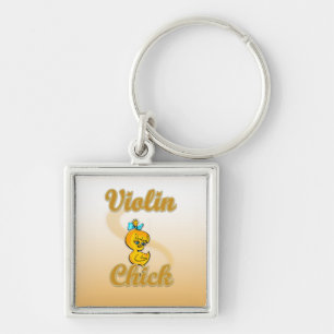 Violin Chick Keychain