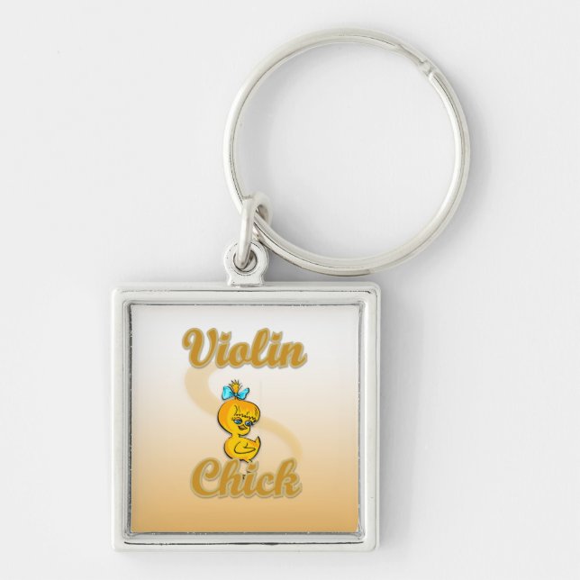 Violin Chick Keychain (Front)