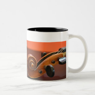 Violin classical stringed musical instrument Two-Tone coffee mug