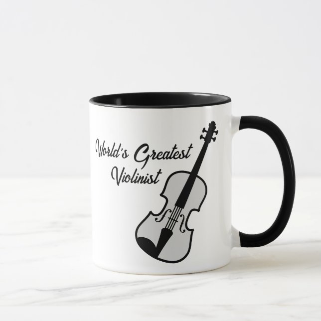 Violin coffee mug for world's greatest violinist (Right)