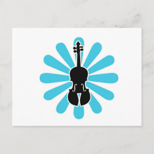 Violin Daisy Notecards Postcard