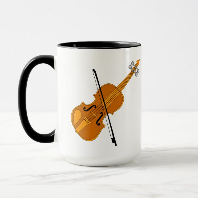 Violin Drawing Mug (Left)