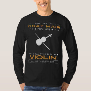 Violin Enthusiast Tee - Grey Hair, Symphonic Virtu