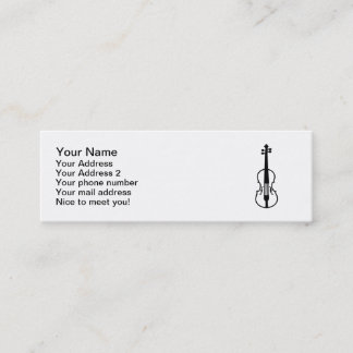 Violin Fiddle Mini Business Card