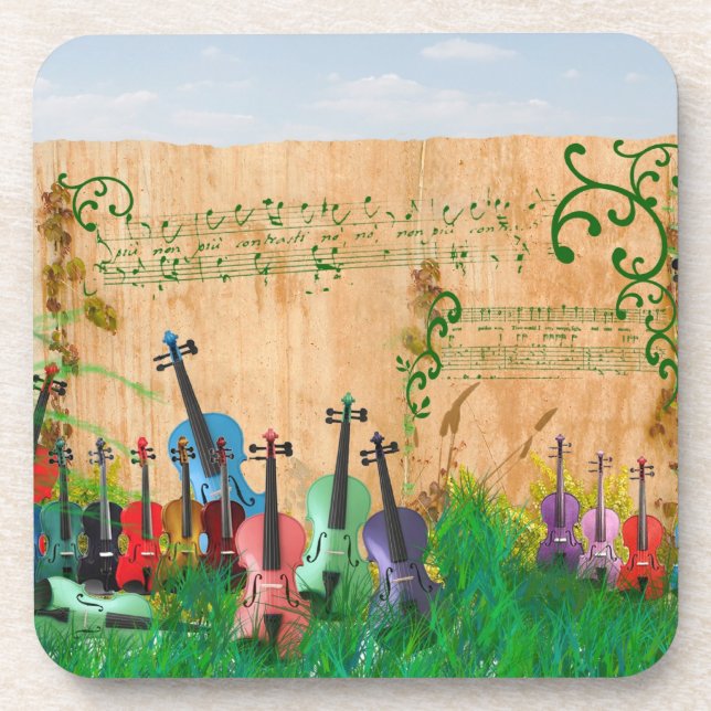 Violin Garden Coaster (Front)