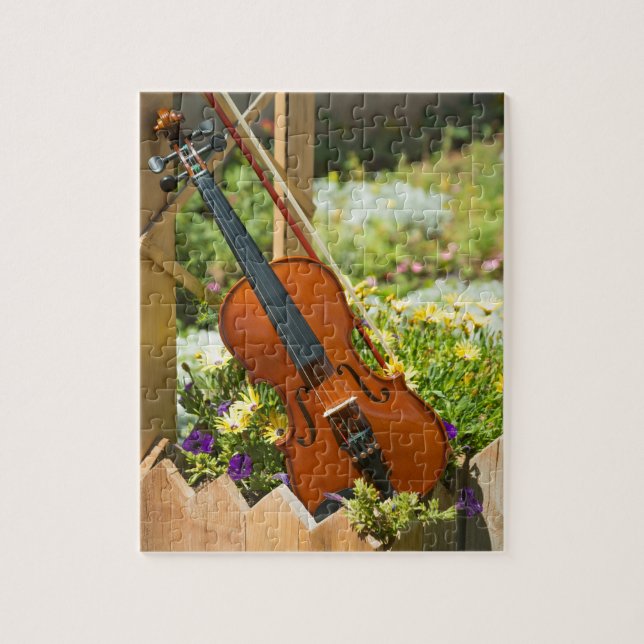 Violin Garden Jigsaw Puzzle (Vertical)