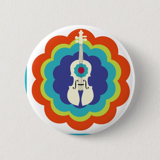 Violin Gift-Button 2 Inch Round Button (Front)