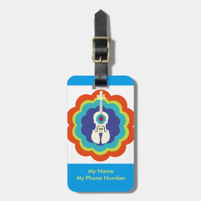 Violin Gift-Luggage Tag (Front Vertical)