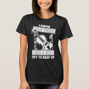 Violin Girl Fiddle Fiddler Violinist T-Shirt