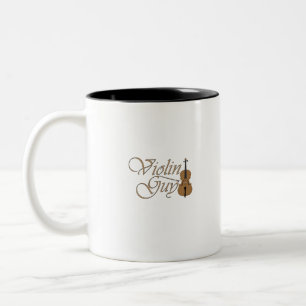 Violin Guy Two-Tone Coffee Mug