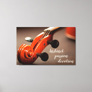Violin Head Inspiration Canvas Print